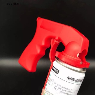 [seyj] adaptador de spray para el cuidado de la pintura de aerosol pistola de pulverización mango con bloqueo de gatillo de agarre completo cxb
