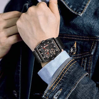 pagesmong MINI FOCUS - reloj de pulsera de cuarzo con estilo para hombre