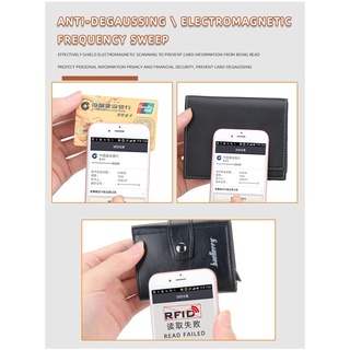 Baellerry Tarjetero RFID Automático Pop-up Tarjeta Cartera Con Hebilla Caja De Aluminio Anti-Magnético Antirrobo Neutro Caso (3)