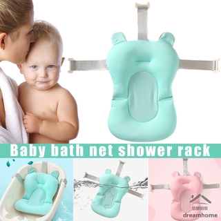 Bebé plegable bañera de baño almohadilla de seguridad infantil ducha antideslizante cojín de plástico