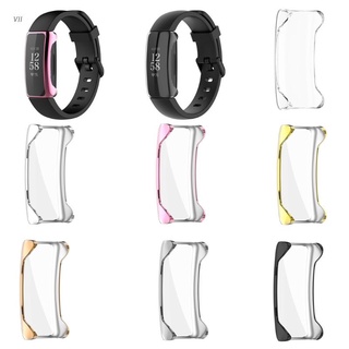 cou tpu funda protectora para -fitbit inspire 2 smart watch antiarañazos cubierta shell