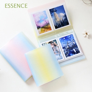 ESSENCE Games Card Cards Mini Holder Card Sleeve Binders Albums Photo Album Transparent Card Stock Clear Cover Multifunction Card Holder 3 inch Instax Albums/Multicolor