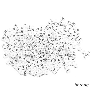 boroug 290 cuentas acrílicas cubo del alfabeto a-z letras surtidos 6*6 mm