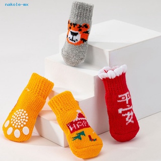 nakole calcetines suaves para mascotas/calcetines para gatitos/calcetines cálidos de invierno/calcetines antideslizantes para mascotas