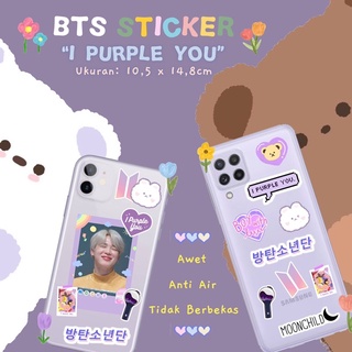 Deco BTS I Purple You pegatinas impermeables Scrapbook Binder Photocard pegatinas