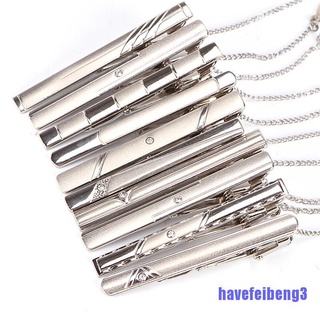 [hafvebh3] hombres plata corbata clip de acero inoxidable cierre liso barras clips clips joyería gfds