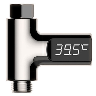 [flfineMX] termómetro de ducha giratorio 360 Monitor de temperatura del agua medidor inteligente de energía (5)