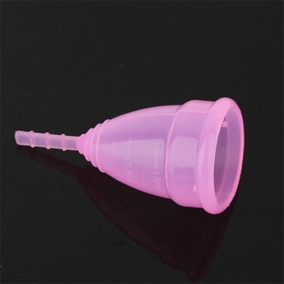 útil copa suave de silicona copa menstrual grande y pequeño tamaño tres colores (4)