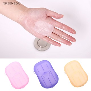 Greenbox 20 pzs láminas de limpieza de jabón de mano para lavar jabón Papel