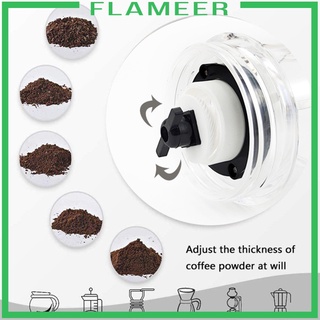 [FLAMEER] Molinillo de café eléctrico molinillo de molienda de frijol especias mate licuadora Kit nuevo