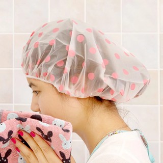 [stock] gorro de ducha de punto de onda impermeable espesar gorro de ducha /reutilizable eva plástico gorro de ducha /alta calidad salón de pelo elástico para las mujeres sombrero de baño