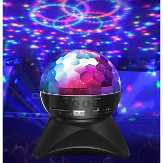 Lampara Esfera de luz LED colores con bocina bluetooth/memoria/usb/auxiliar L-740