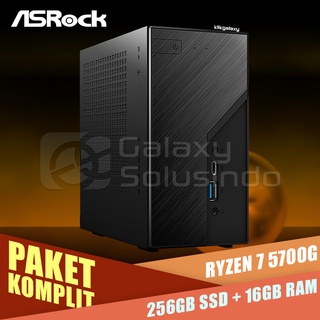 Paquete asrock DESKMINI X300 - Ryzen 7 5700G + SSD 256Gb + 2x8GB RAM
