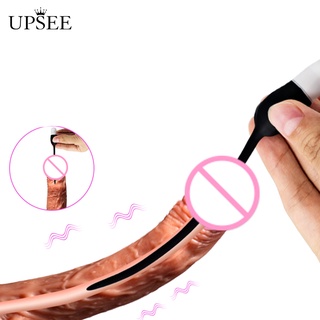 Upsee Unisex Silicone Mini Vibrator Urethral Dilator Penis Plug Rod Catheter Sex Toy