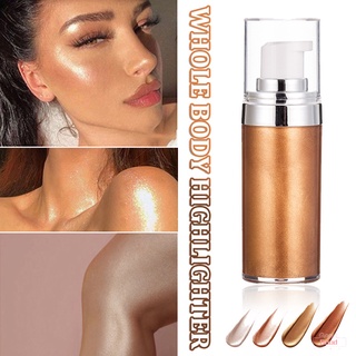 Liquid Highlighter Makeup Smooth Glow Long Lasting Liquid Foundation For Body Face Make Up