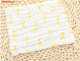 [flymesitomj]Baby Cotton Gauze Towel Baby Towel Wash Cloth Handkerchiefs (8)