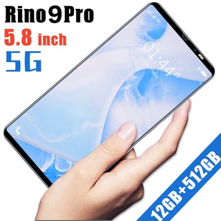 Rino9 Pro Smartphone 5.8 Pulgadas Pantalla Grande Teléfono 12 + 512G