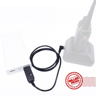 para baofeng walkie talkie uv5r uv82 f8hp radio cable usb cargador u1l1