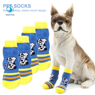amar calcetines ecológicos para mascotas/calcetines antideslizantes para todas las estaciones
