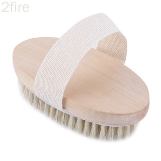 cepillo de cerdas naturales para cuerpo de piel seca, cepillo de spa suave, masajeador de baño