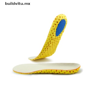 【buildvitu】 Memory Foam Insoles For Shoes Sole Mesh Deodorant Breathable Cushion Running [MX]