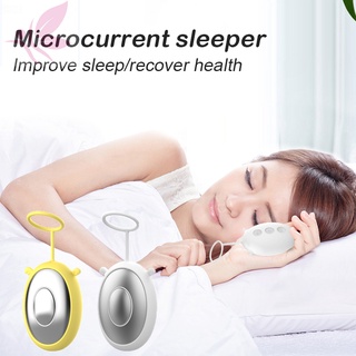 microcorriente ayudante del sueño ayuda para dormir mano sosteniendo rápido instrumento de sueño cabeza relajación masaje carga usb