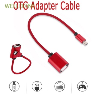 WELLDONE Teclado Conector Micro USB Raton Cable de sincronización de datos Cable adaptador OTG U disco Telefonos moviles PC C * Smartphone Android/Multicolor