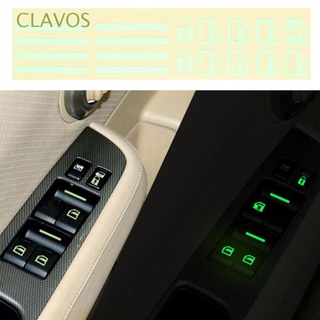 CLAVOS Creta Car Luminous Button Sticker Ix25 Tucson Rocker Switch Label Santa Fe Ix35 Getz I20 Veloster Coupe Circuit Panel Decals
