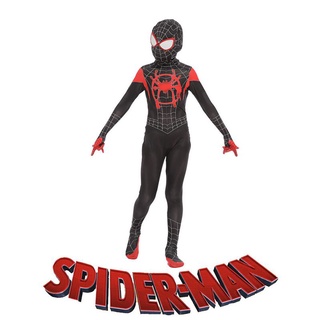 miles spider-verse disfraz spider-man: el cosplay de los niños adultos morales en traje (5)