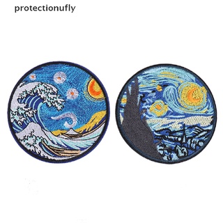Pfmx Van Gogh Embroidered Patches For Clothing Sticker for T-shirt Patches On Clothes Glory