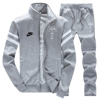 Nike deporte prendas de abrigo Chamarra pantalones de los hombres al aire libre clásico transpirable deportes de manga larga suéter