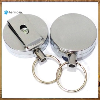 Availble 60cm Resilience Retractable Wire Rope Anti-lost Key Chain Ring Holder Finder