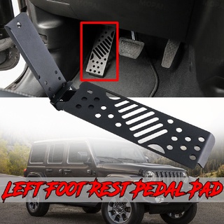 pedal muerto de metal lado izquierdo reposapiés kick panel pad para jeep wrangler jl 2018 (1)