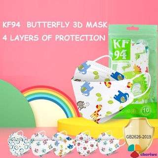 10pcs Disposable Children's Mask Varies Triple Print Protection cute infantil Kids Kn95 N95 Pff2 cheriwe