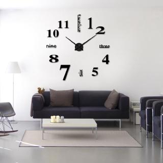 1pc diy grande reloj de pared 3d espejo superficie pegatina hogar oficina decoración de la habitación (8)