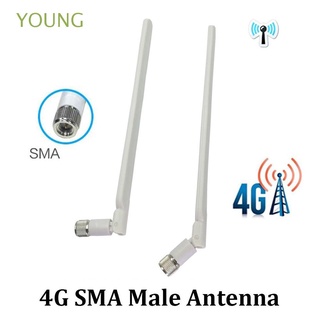 young 2pcs plegable 3g 4g lte universal router antena wifi antena profesional huawei módem router externo estable 5dbi sma macho conector