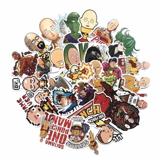 Calcomanías De Anime japonés De One Punch Man Saitama 50 pzs/cuentas De Anime japonés Para Notebook
