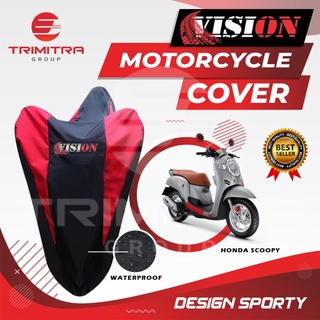 Scoopy motocicleta abrigo Color cubierta resistente al agua marca visión - rojo cubierta cuerpo presente K3L2 últimos accesorios de motocicleta
