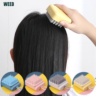 1 pza peine de silicona para lavado de cabello/masajeador corporal/champú/cepillo de masaje para cuero cabelludo