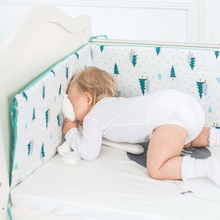 [precio más bajo]120 cm/130 cm cama de bebé parachoques suave cuna parachoques transpirable bebé ropa de cama conjunto de algodón Anti-caída parachoques recién nacido bebé cojín
