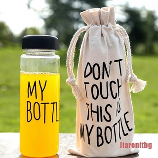Jia nueva botella Transparente My Bottle deportiva fruta jugo agua taza Portátil 500ml bolsa botella De viaje