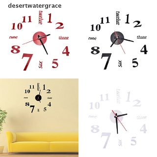 desertwatergrace arte moderno diy grande reloj de pared 3d pegatina diseño hogar oficina habitación decoración caliente dwg