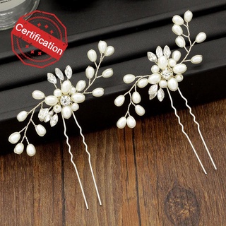 horquilla de cristal de novia hecha a mano de perla pin en forma de u clip perla accesorios de boda hechos a mano o5a7