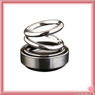DM|Ready Solar Double Ring Rotating Suspension Car Perfume Air Freshener