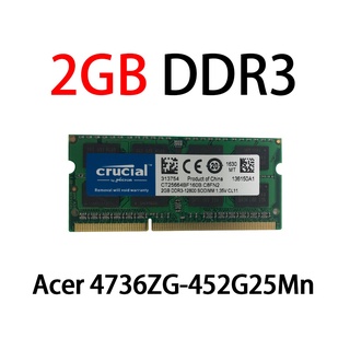 Acer 4736ZG-452G25Mn 2G DDR3 1600MHz PC3-12800S 204Pin SODIMM memoria RAM