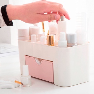 caja de almacenamiento de cosméticos de plástico multifunción de escritorio cajas de almacenamiento cajón maquillaje
