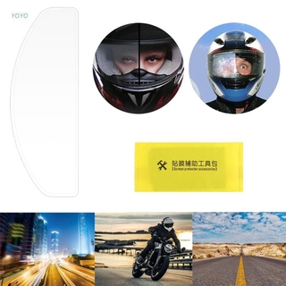 YOYO casco de motocicleta impermeable a prueba de lluvia antiniebla lente película protectora transparente parasol visera parche protector para K3 K4 AX8 LS2 HJC MT cascos