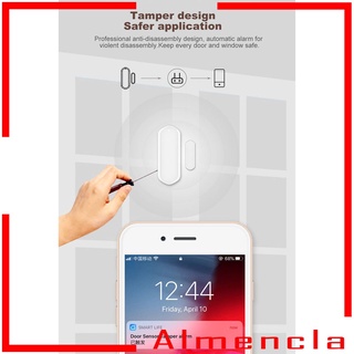 [ALMENCLA] Alarmas con Sensor inalámbrico para ventanas y puertas para el hogar, seguridad antirrobo intruso