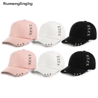 [rhg] kpop sombrero piercing anillo béisbol ajustable gorra hip hop snapback gorra moda venta caliente