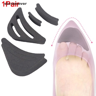 sver 1 par de esponjas para insertar el dedo del pie de la mitad del dedo del pie delantero superior de relleno de zapatos ajuste.